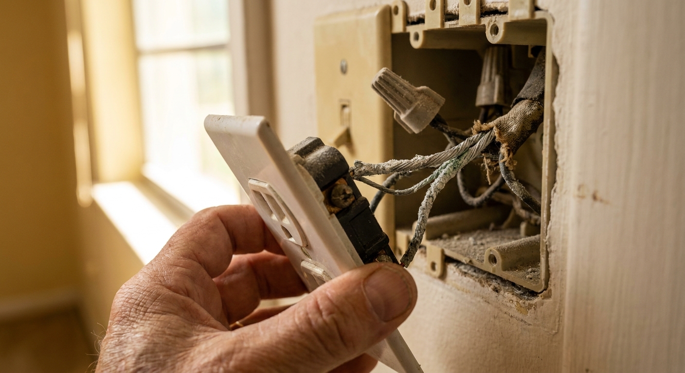 Aluminum wiring connections in a 1970s Tampa home electrical panel