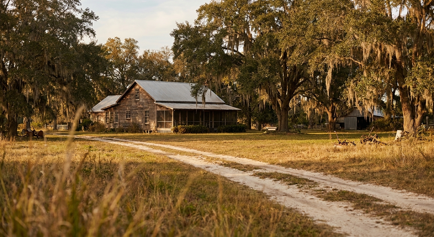 Rural Hillsborough Tampa Bay neighborhood near Thonotosassa